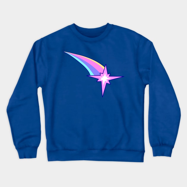 Rainbow Eight-Pointed Star Crewneck Sweatshirt by saradaboru